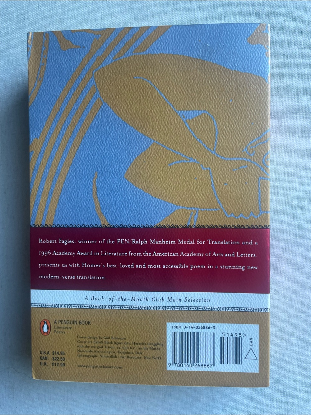 The Odyssey by Homer Translated by Robert Fagles 1997 Penguin Vintage Paperback - Picture 9 of 12